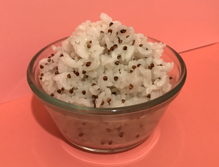 White rice with quinoa